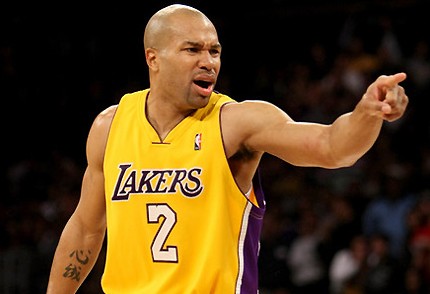 Derek Fisher Los Angeles Lakers Yellow Home Jersey 1